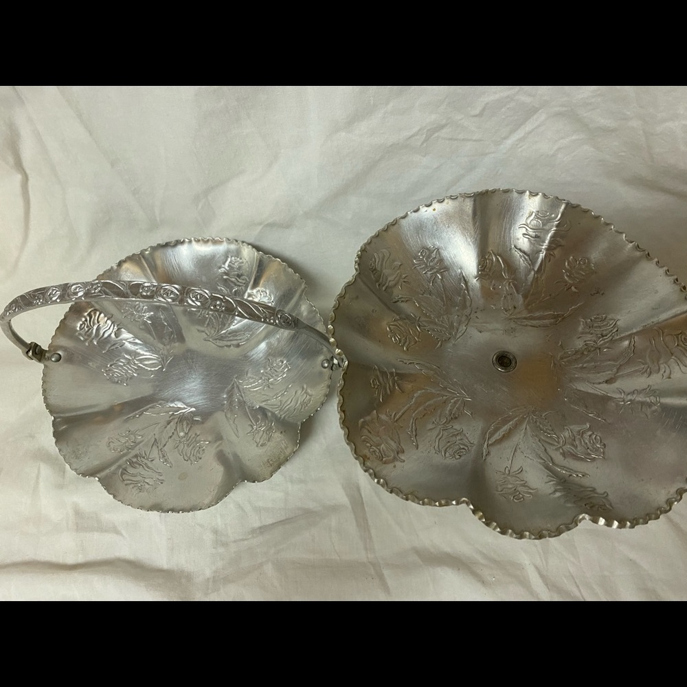 Aluminum basket and stand